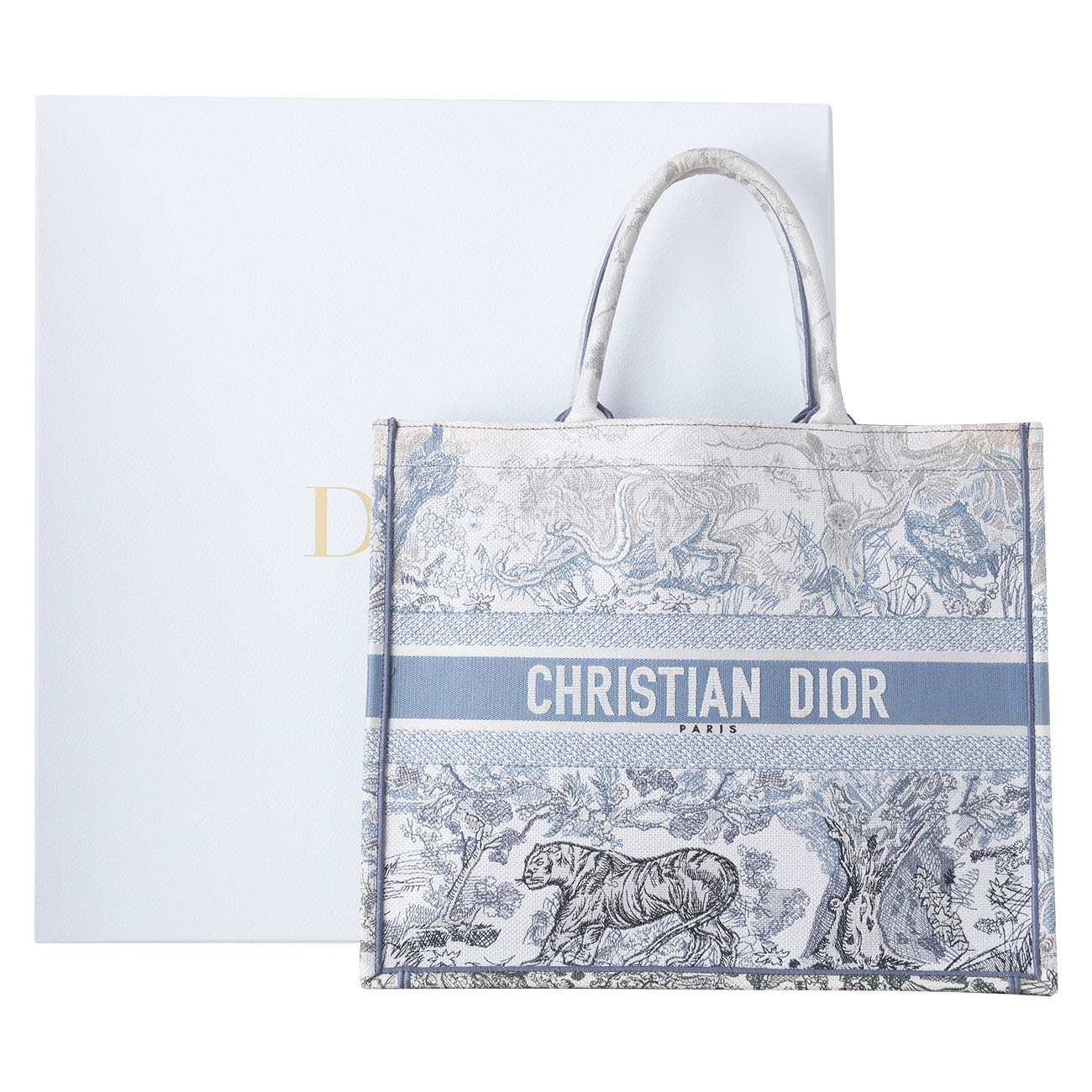 CHRISTIAN DIOR(USED)디올 뜨왈드주이 북토트 라지